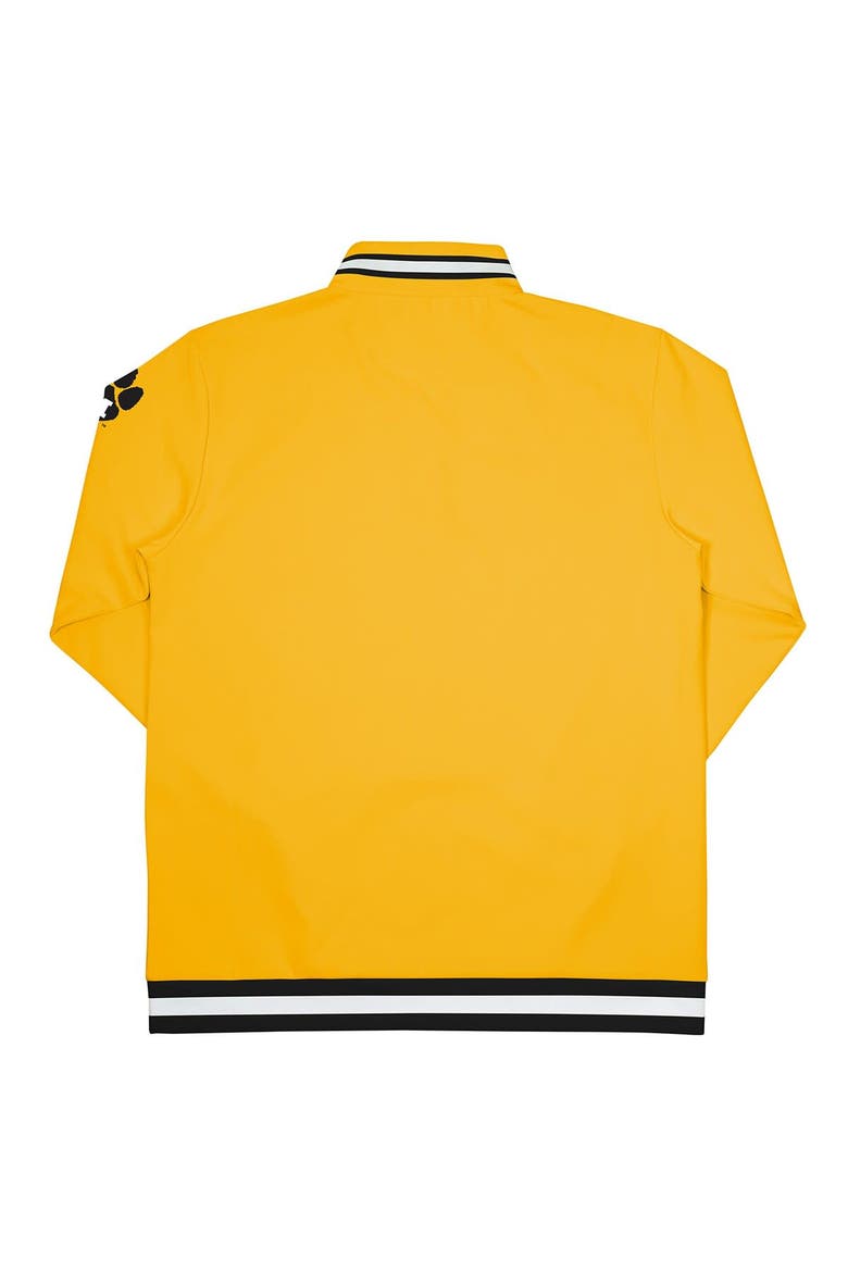 Men's Gold Missouri Tigers Throwback Basketball Quarter-Zip Pullover Top, Alternate, color, Gold