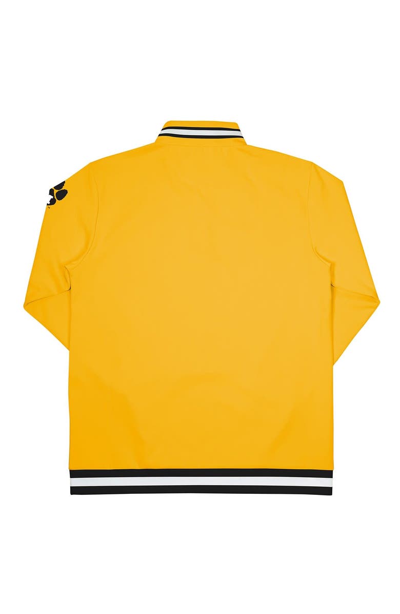 19NINE Men's Gold Missouri Tigers Throwback Basketball Quarter-Zip Pullover Top, Alternate, color,