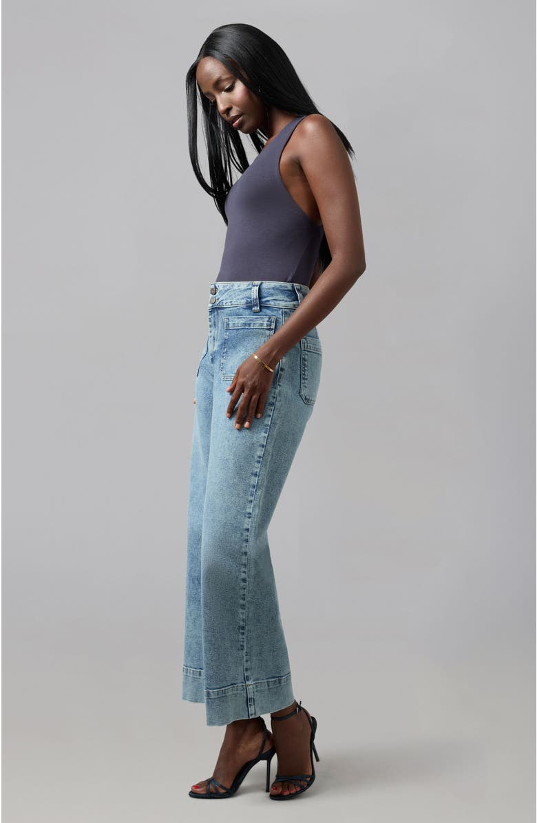 Lola Jeans Colette High Rise Wide Leg Jeans, Alternate, color, Morning Day Light