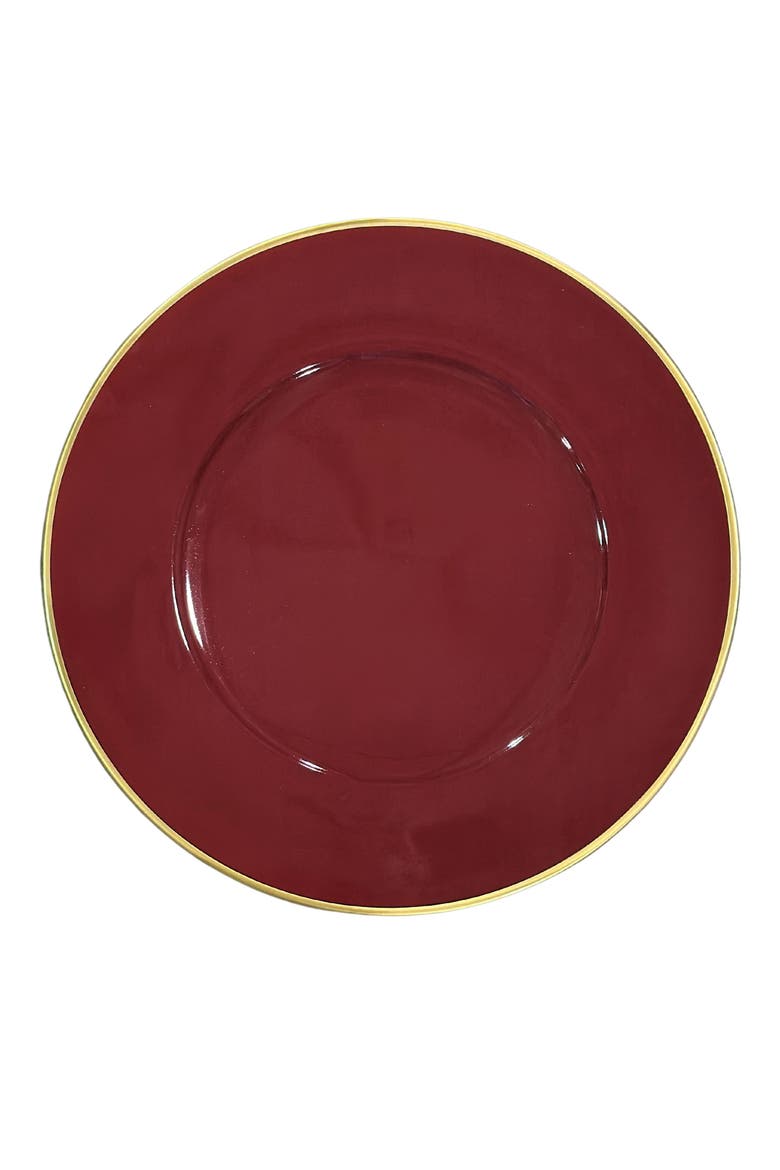 Anna's Charger Plate, Main, color, CRIMSON
