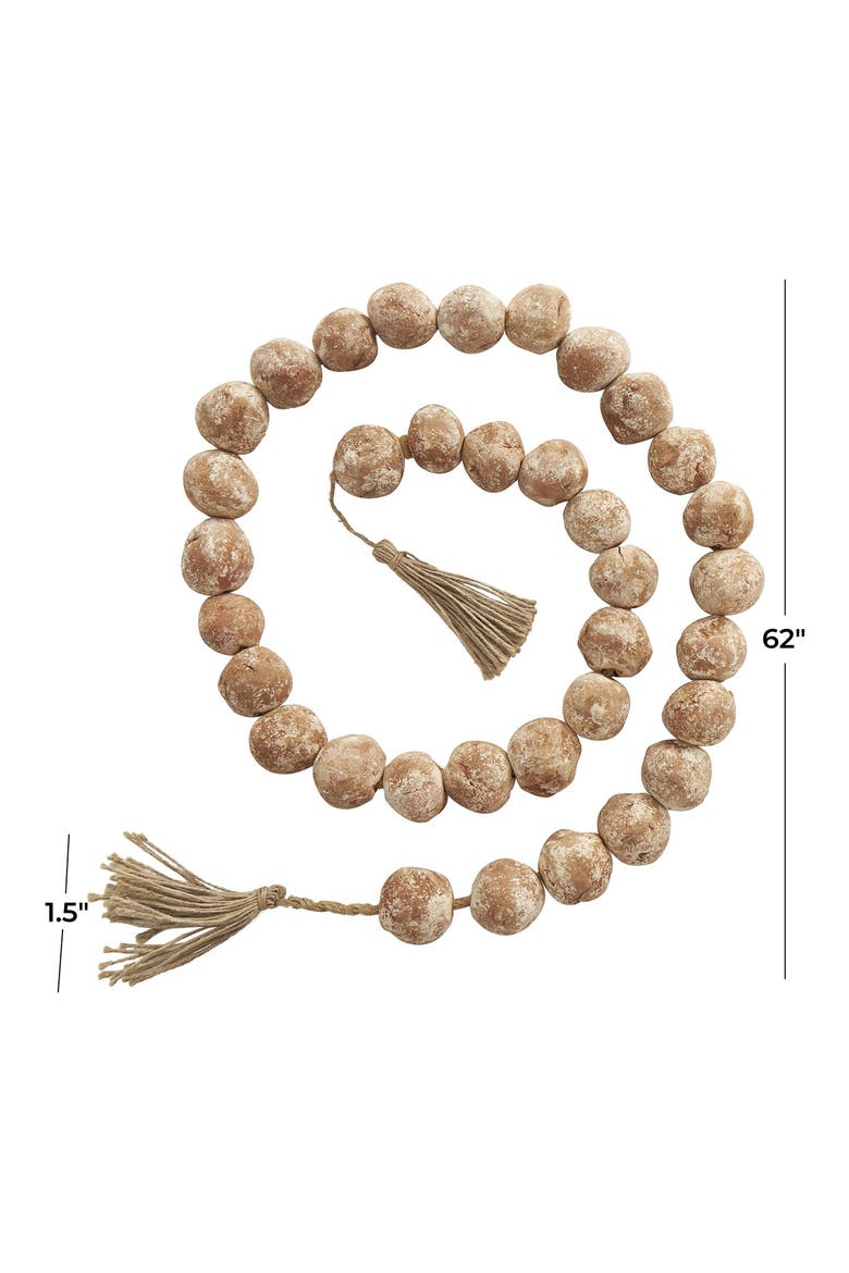 Ceramic & Tassel Garland, Alternate, color, BROWN