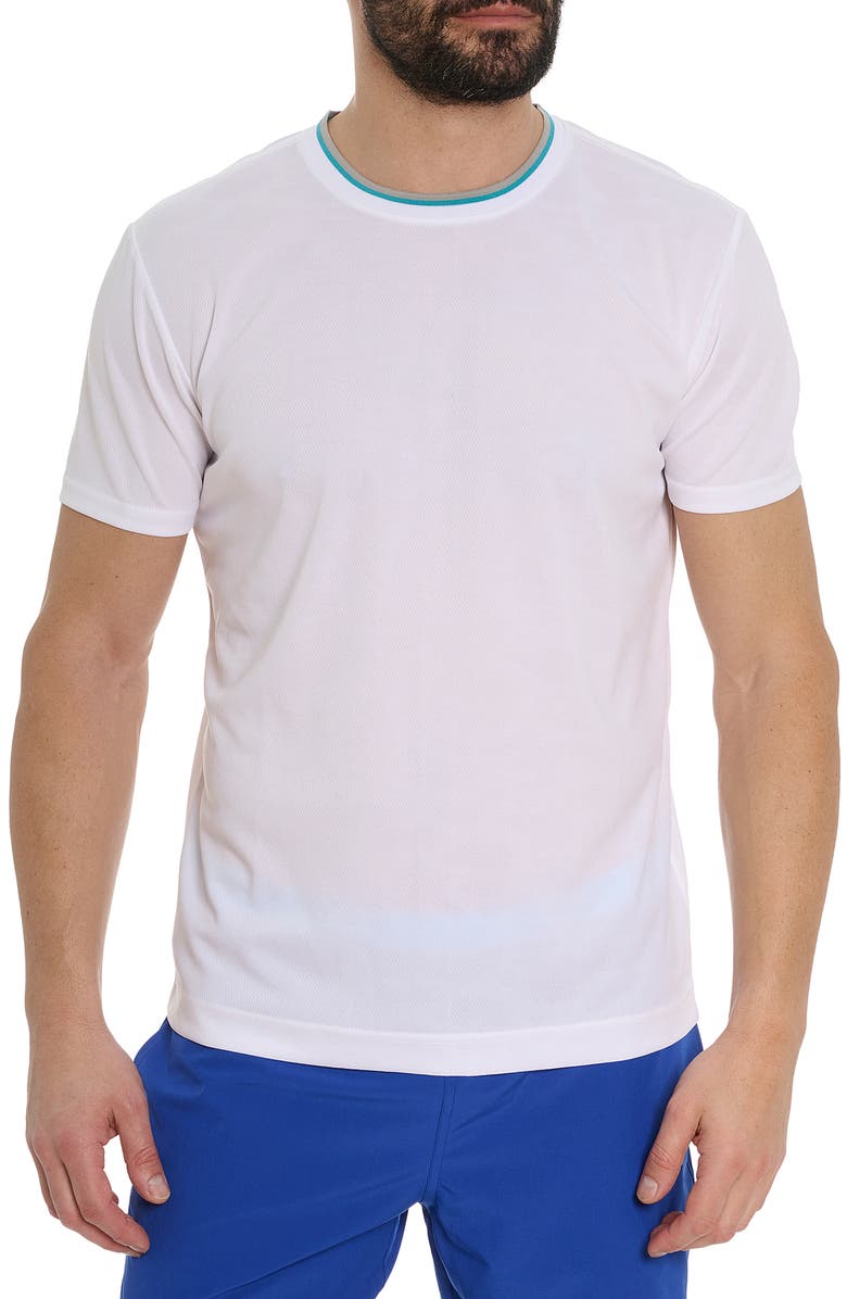 Robert Graham Pickle Passion Performance Ringer T-Shirt, Main, color, 