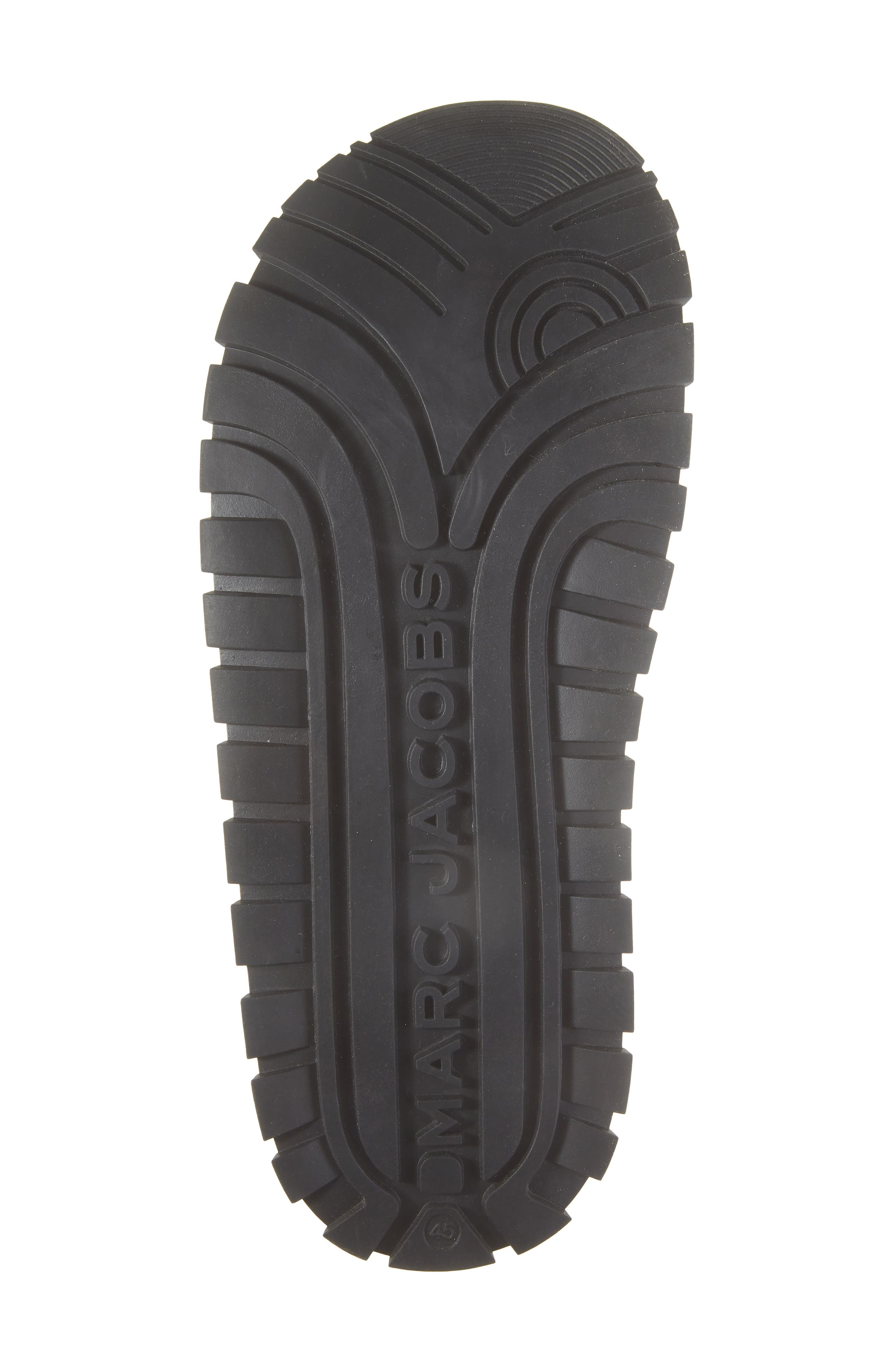 The Leather Slide Sandal, Alternate, color, BLACK