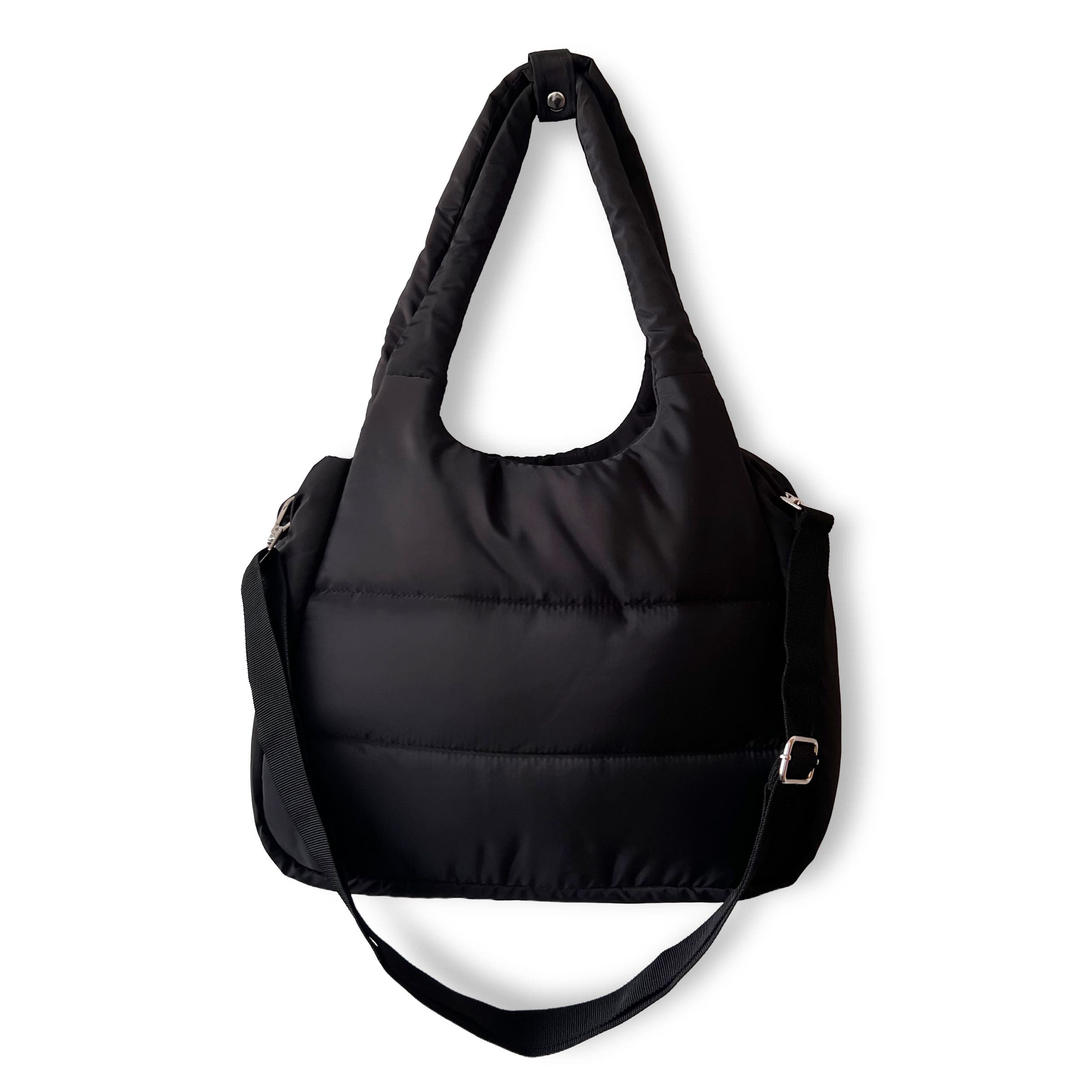Youzey The Astra Puffy Crossbody Tote, Alternate, color, Black