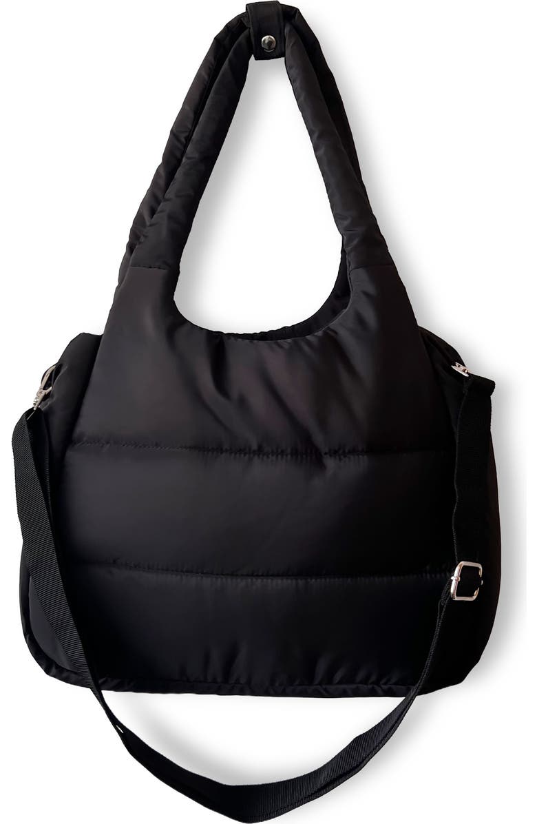 Youzey The Astra Puffy Crossbody Tote, Alternate, color, Black