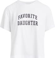 Favorite Daughter The Collegiate Logo Crop Graphic T-Shirt
