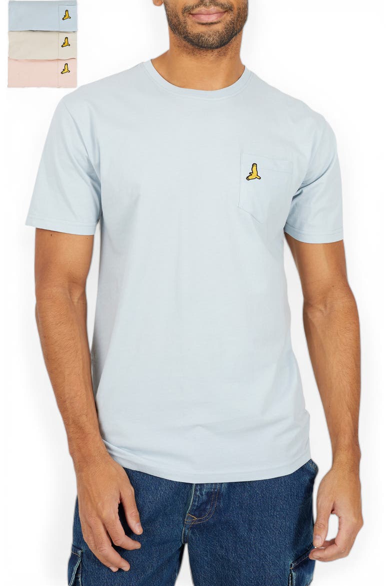 3-Pack T-Shirt, Main, color, SkyBlue/Plaster/SummerPink