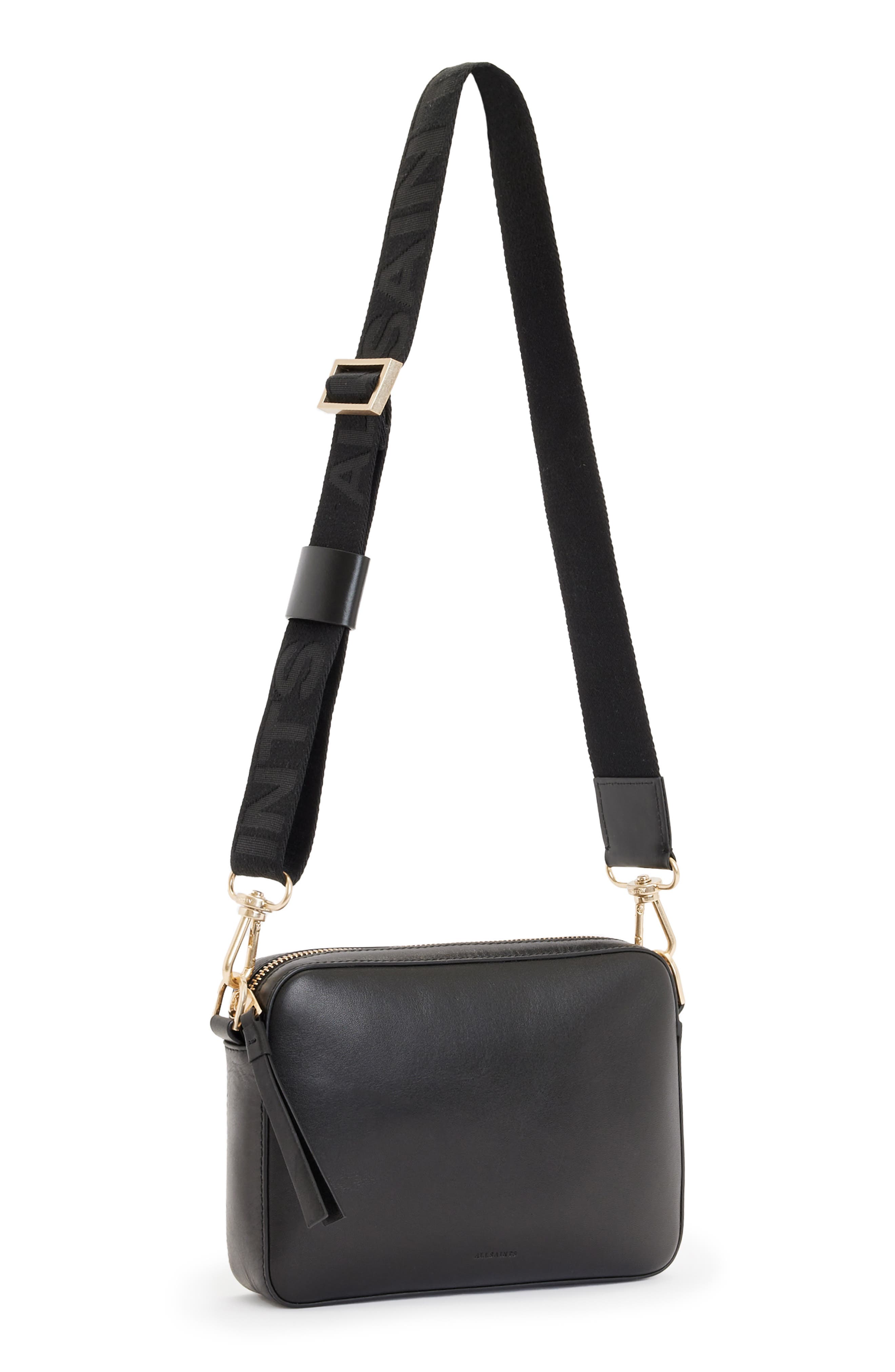 AllSaints Lucile Leather Crossbody Bag, Alternate, color, 