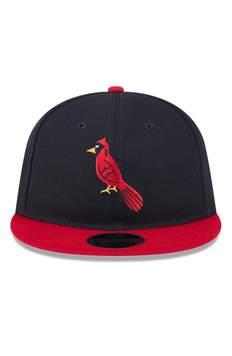 New Era Men's New Era Navy/Red St. Louis Cardinals Baseball Hall of Fame Retro Crown 9FIFTY Adjustable Hat, Alternate, color, Navy