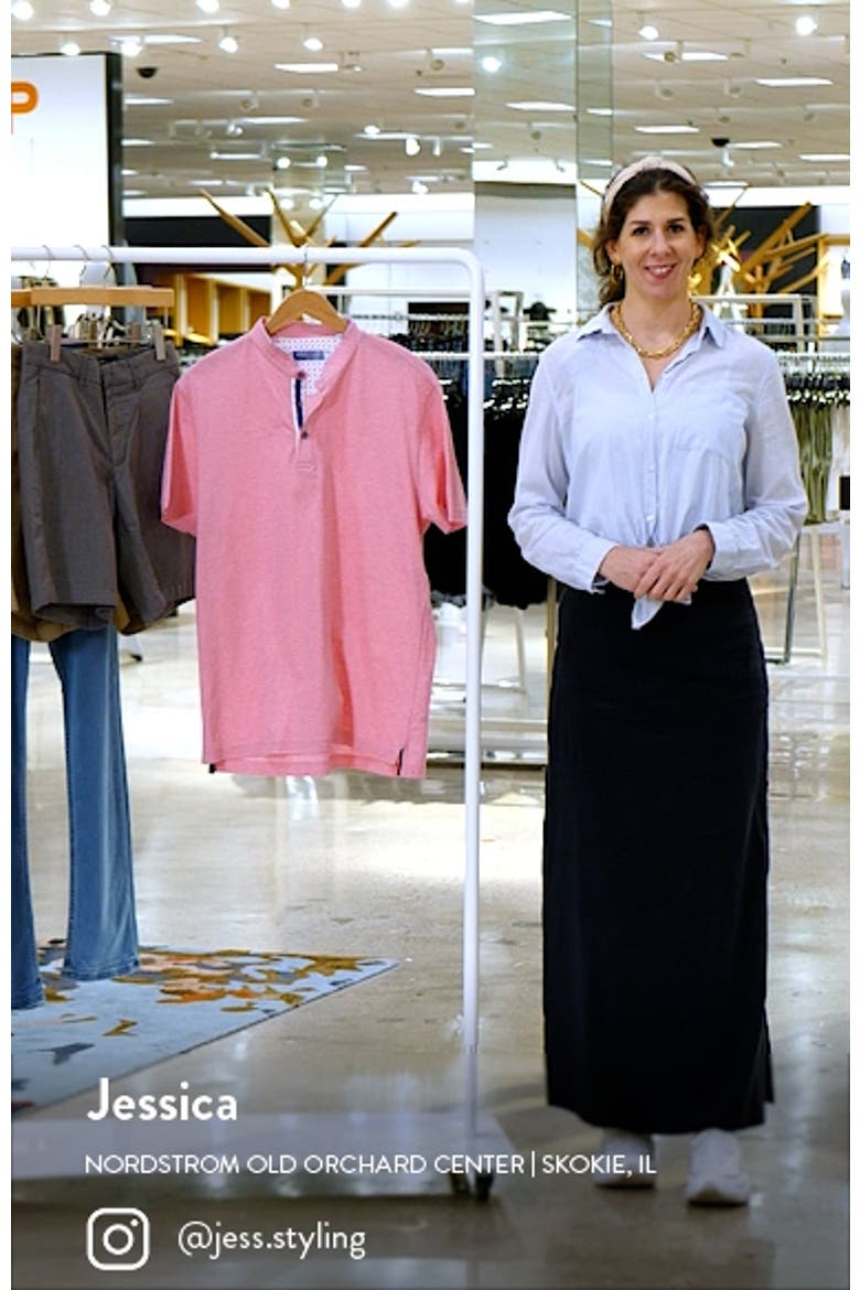 Trim Fit Band Collar Cotton Polo video