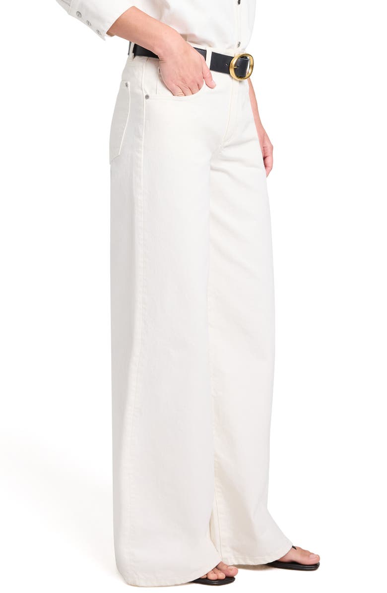TWP Tiny Dancer Mid Rise Wide Leg Jeans, Alternate, color, White