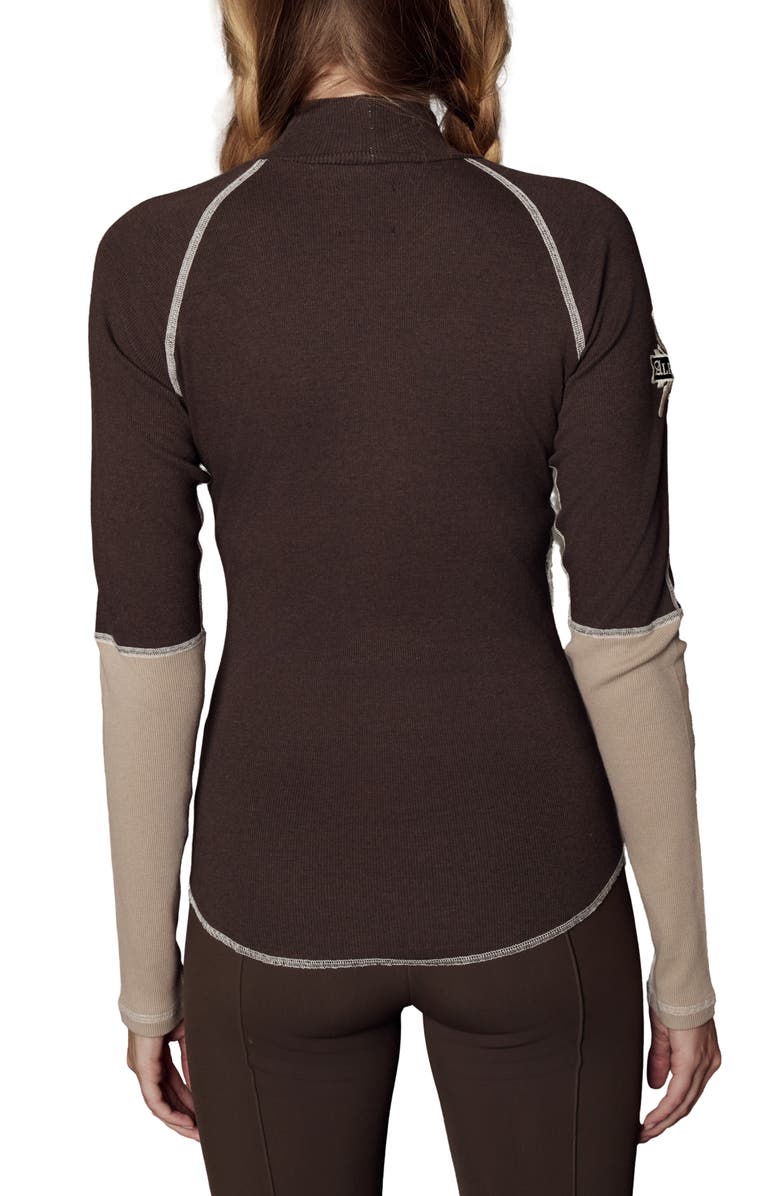 Alp N Rock Lucy Mock Neck Knit Top, Alternate, color, Coffee