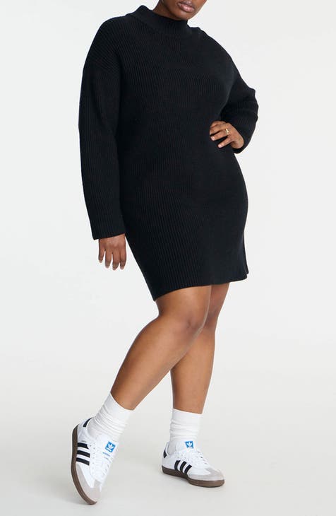 Plus size turtleneck sweater dress on sale