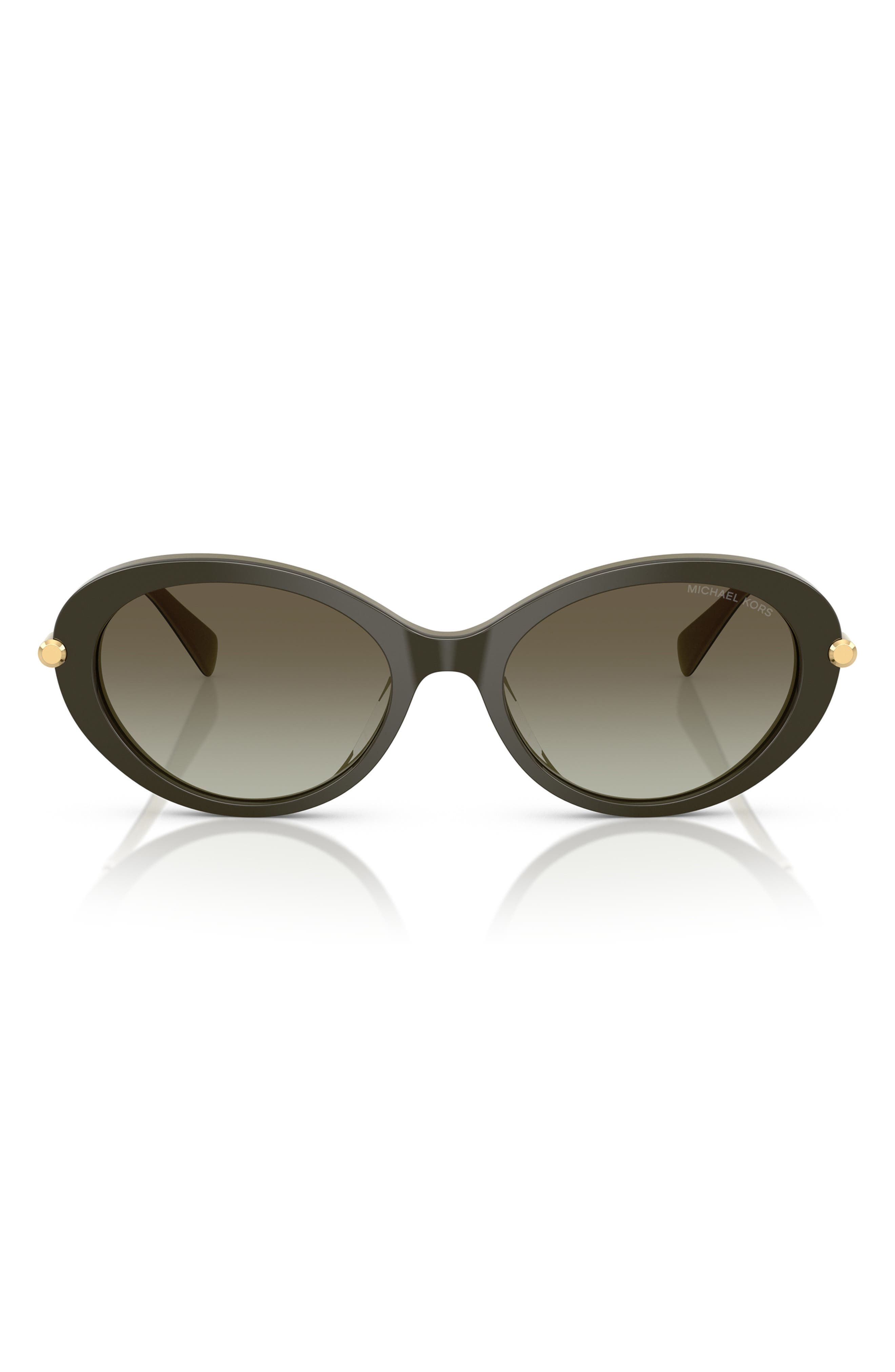 Michael Kors Womens Mk2245u Rockaway Round-frame Acetate Sunglasses Black