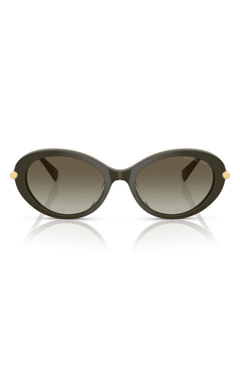 53mm Gradient Oval Sunglasses