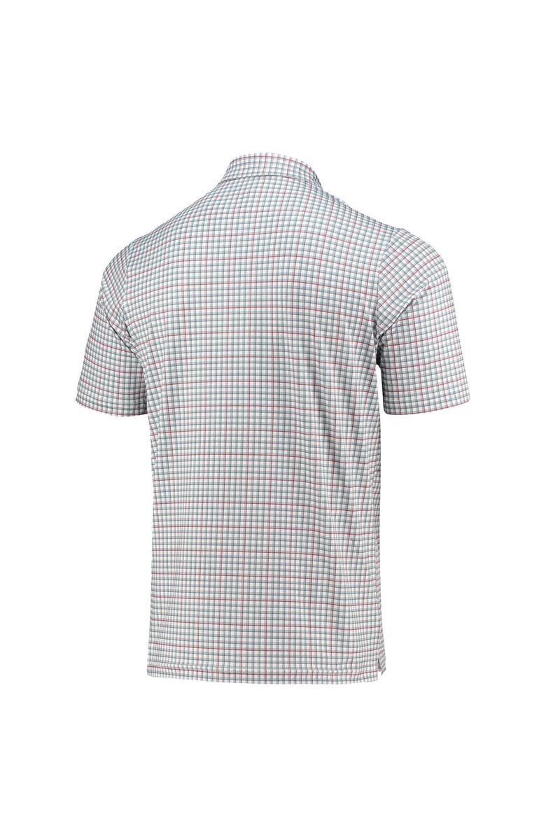 ANTIGUA Men's Antigua Gray/Red Tampa Bay Buccaneers Deliver Button-Down Polo, Alternate, color, White