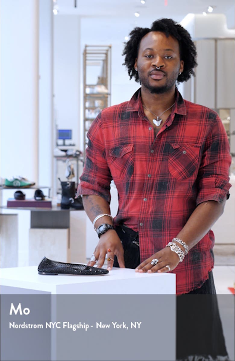 Ball Crystal Embellished Mesh Flat, sales video thumbnail