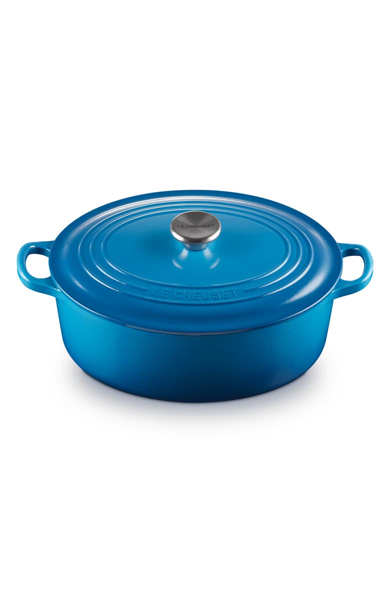 Traditional 4.5-Quart Enamel Cast Iron Oval Dutch Oven