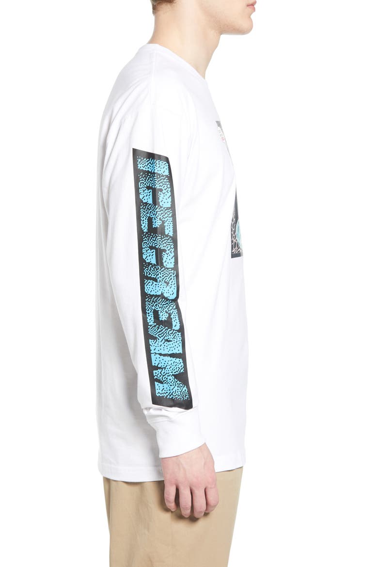 Strawberry Long Sleeve Graphic Tee, Alternate, color, WHITE