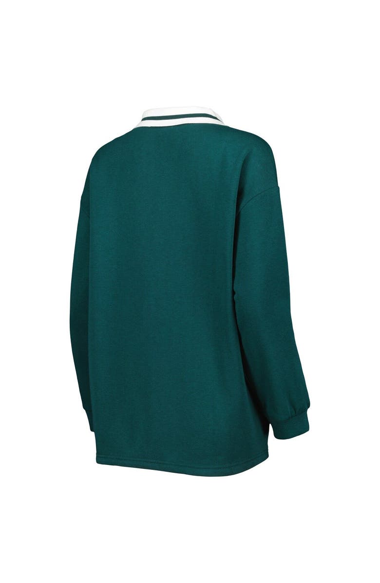 GAMEDAY COUTURE Women's Gameday Couture Green Michigan State Spartans Happy Hour Long Sleeve Polo, Alternate, color,