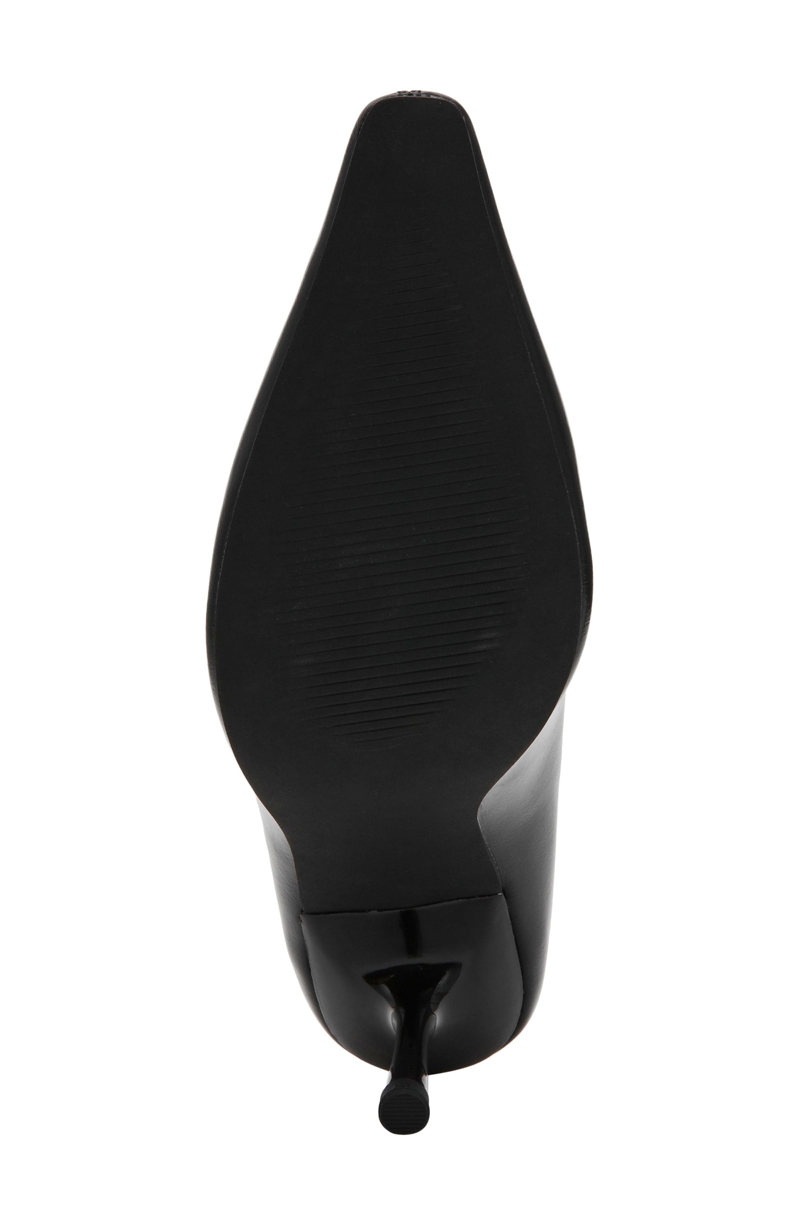 Hexx Faux Leather Pointed Toe Pump, Alternate, color, BLACK