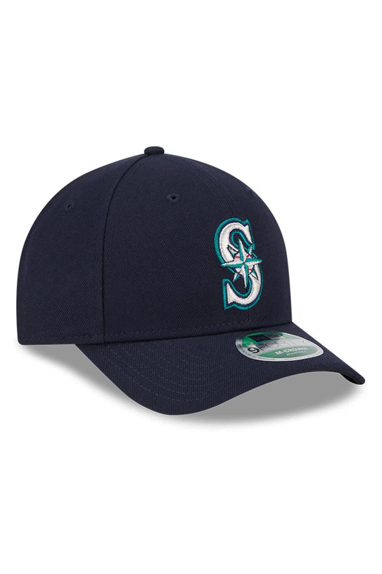 Men's New Era  Navy Seattle Mariners Player Replica 9FORTY Adjustable Hat, Alternate, color, Navy
