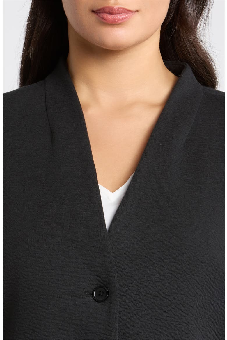 High Collar Crop Jacket, Alternate, color, BLACK