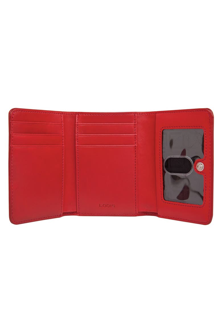 Lodis 'Audrey - Mallory' Leather French Wallet, Alternate, color, BLACK