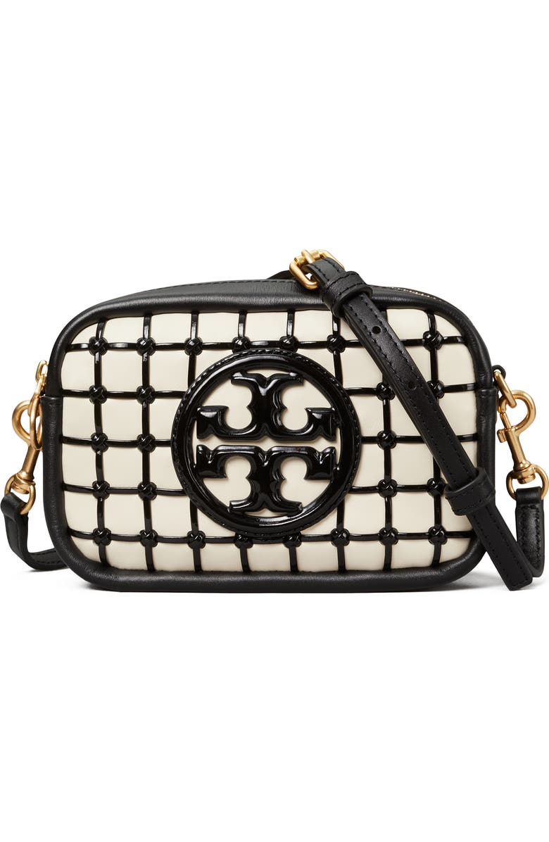 Tory Burch Perry Bombé Leather Mini Whipstitch Crossbody Bag, Main, color,
