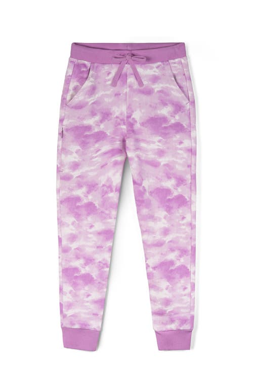 Mightly Organic Cotton Fleece Pocket Joggers In Pink