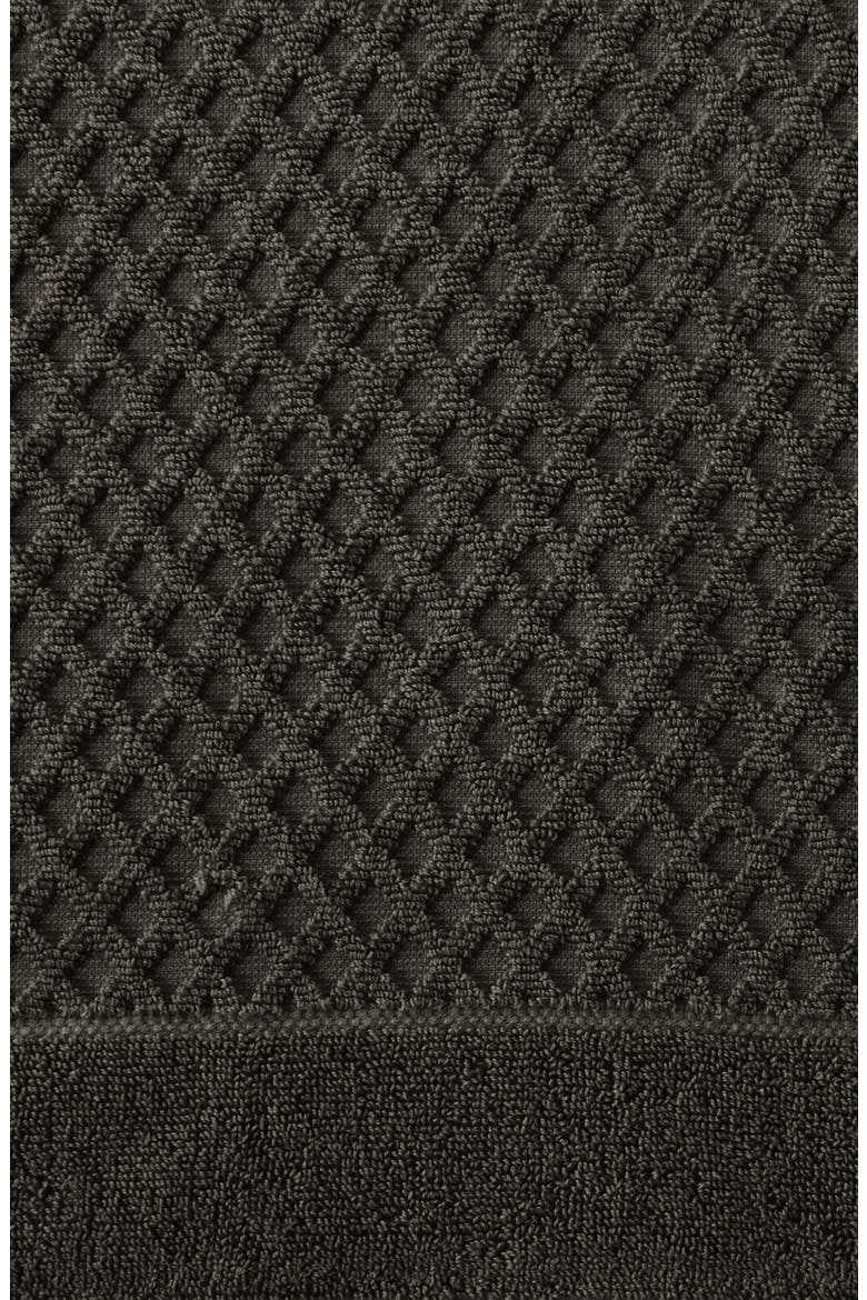Diamond Waffle Texture 4-Pack Bath Towel Set, Alternate, color, MIDNIGHT