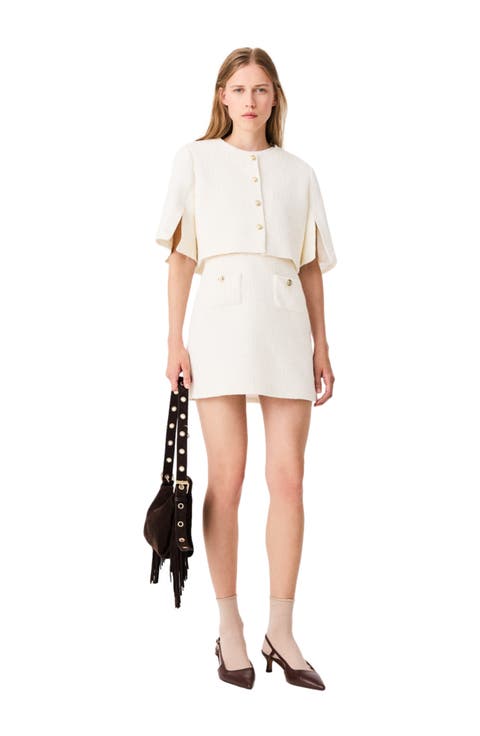 2-in-1 tweed dress