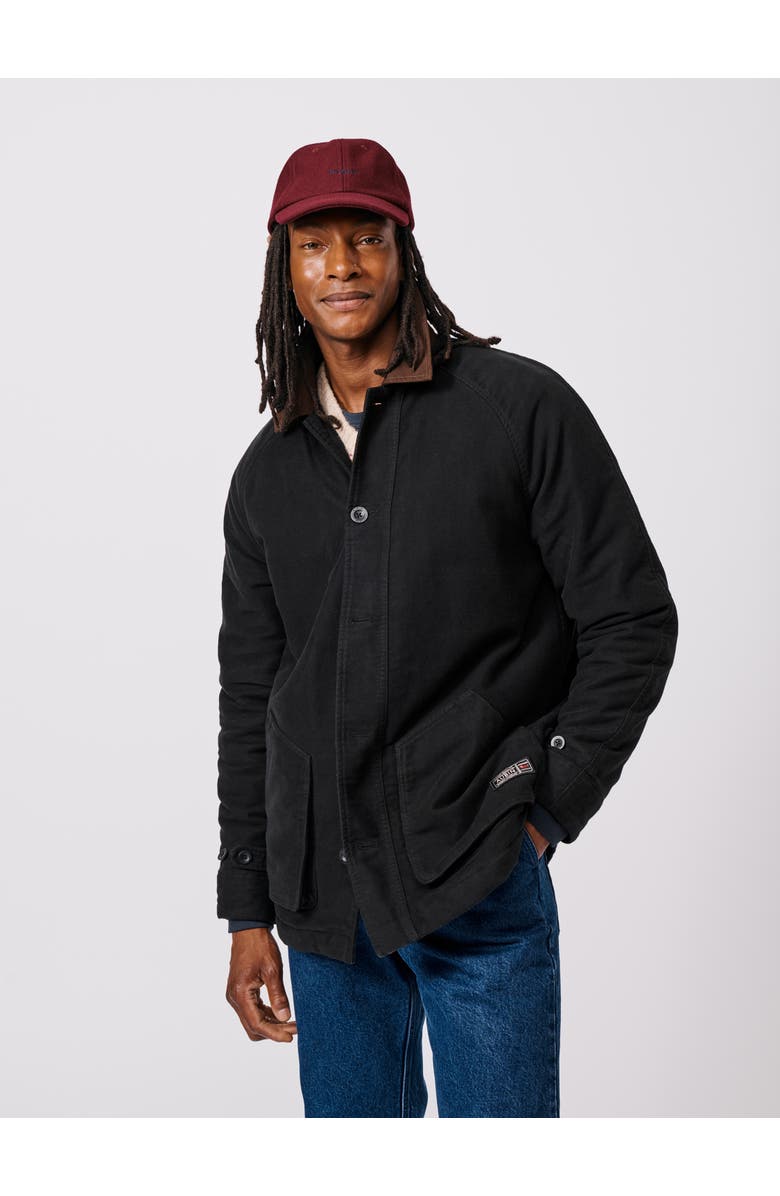 Aubin Bennett Moleskin Jacket, Main, color, Washed Black