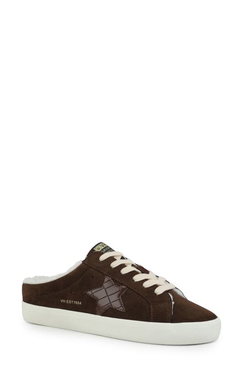 Faux Shearling Lined Mule Sneaker