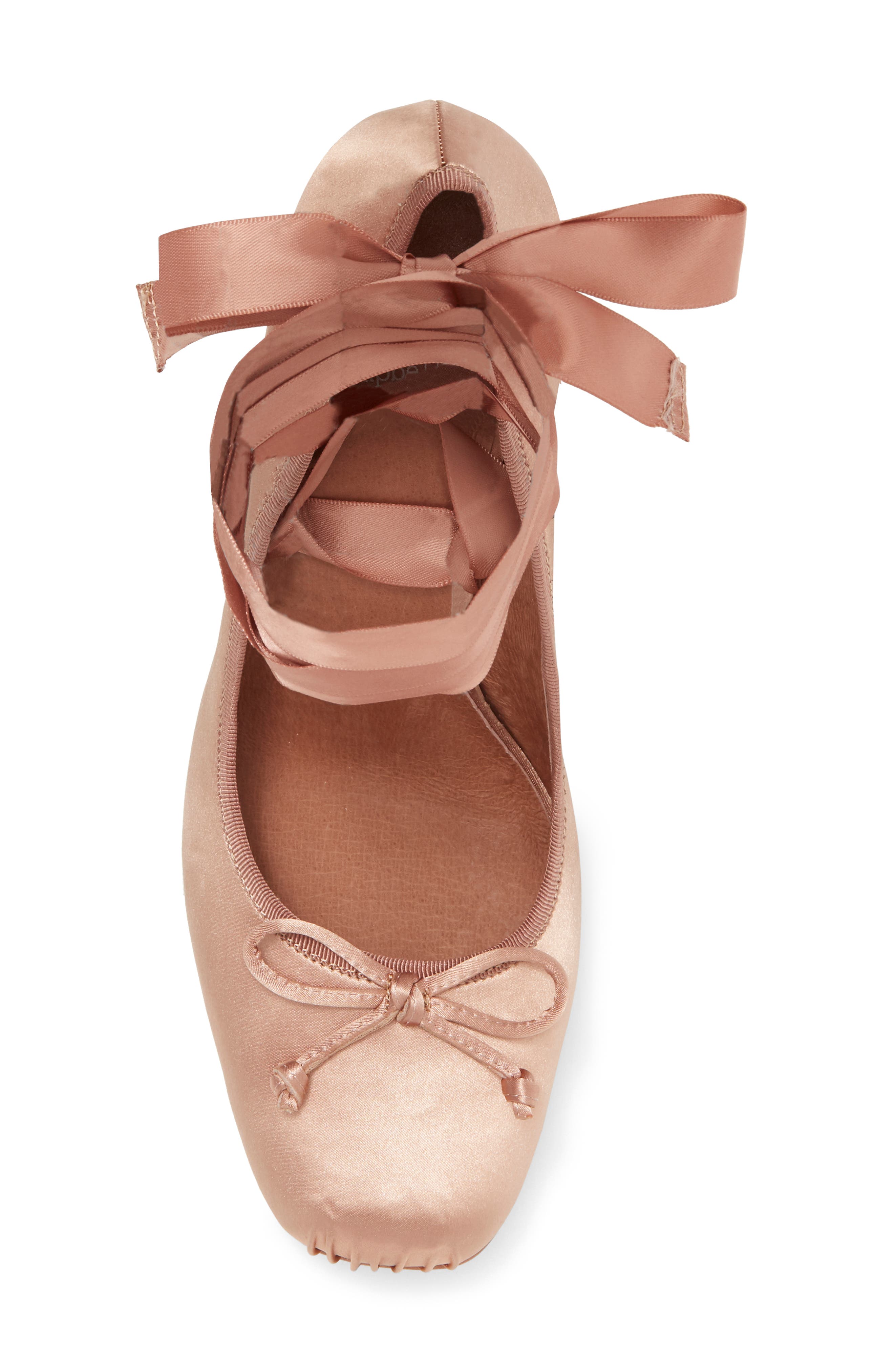 Nympha Ankle Wrap Pump, Alternate, color, DARK NATURAL SATIN