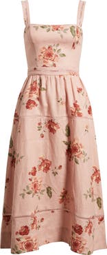 Reformation Everett Linen Midi Sundress