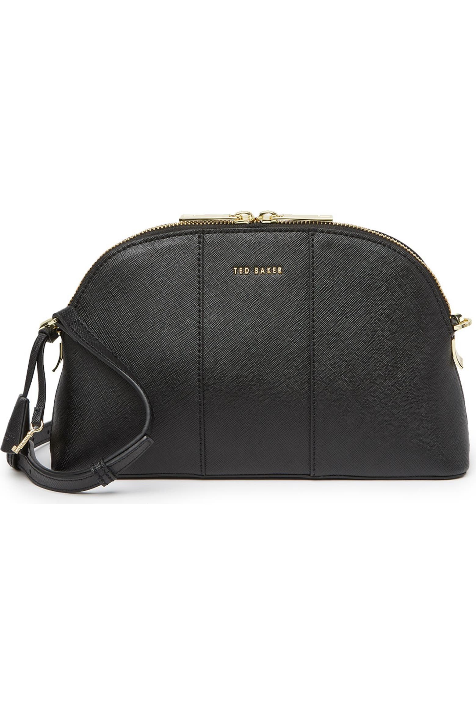 Cross Hetch Ted Baker London Barbrie Crosshatch Leather Dome Crossbody (Men ...