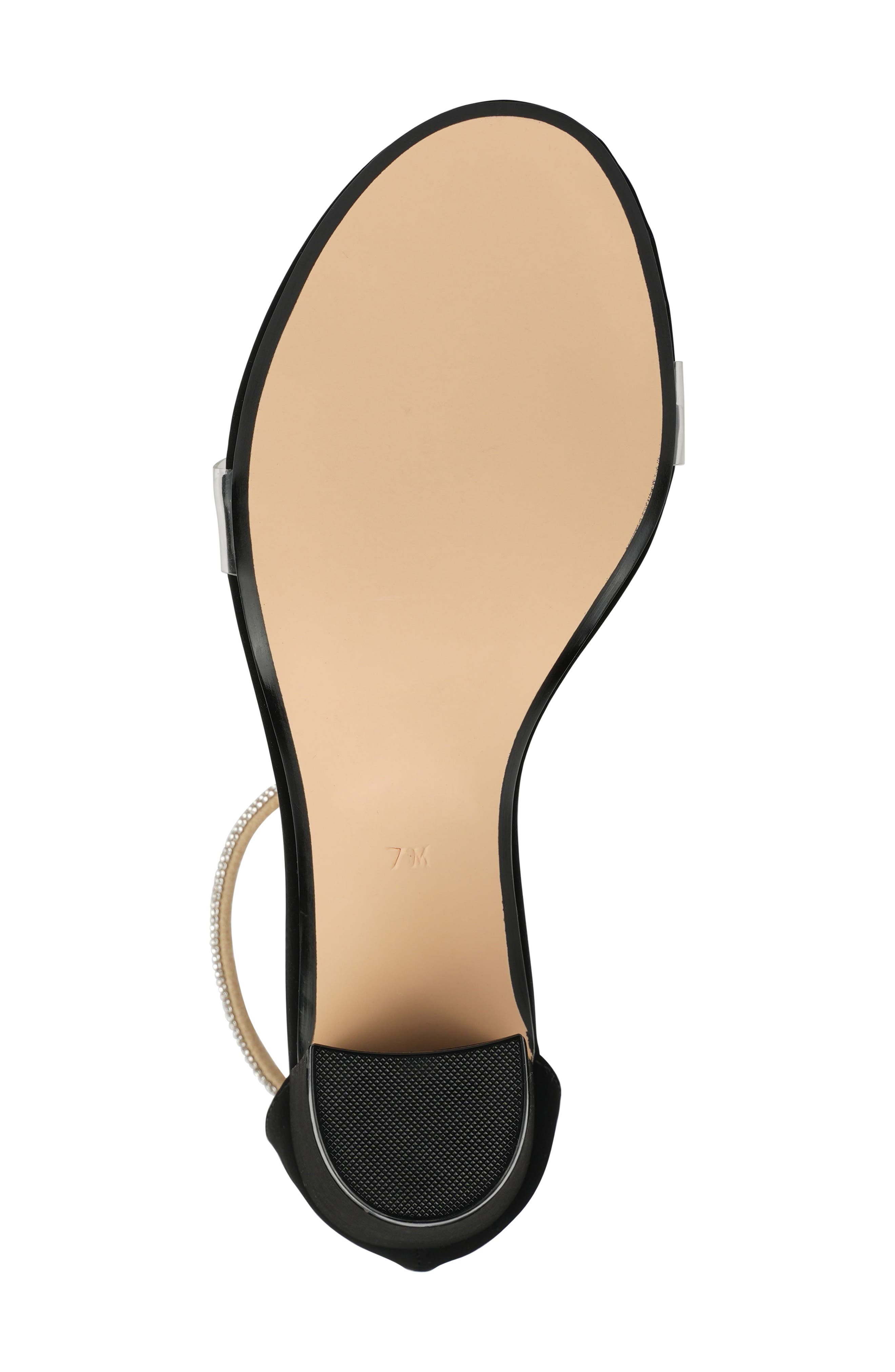 Touch Ups Sienna T-Strap Sandal, Alternate, color, Black