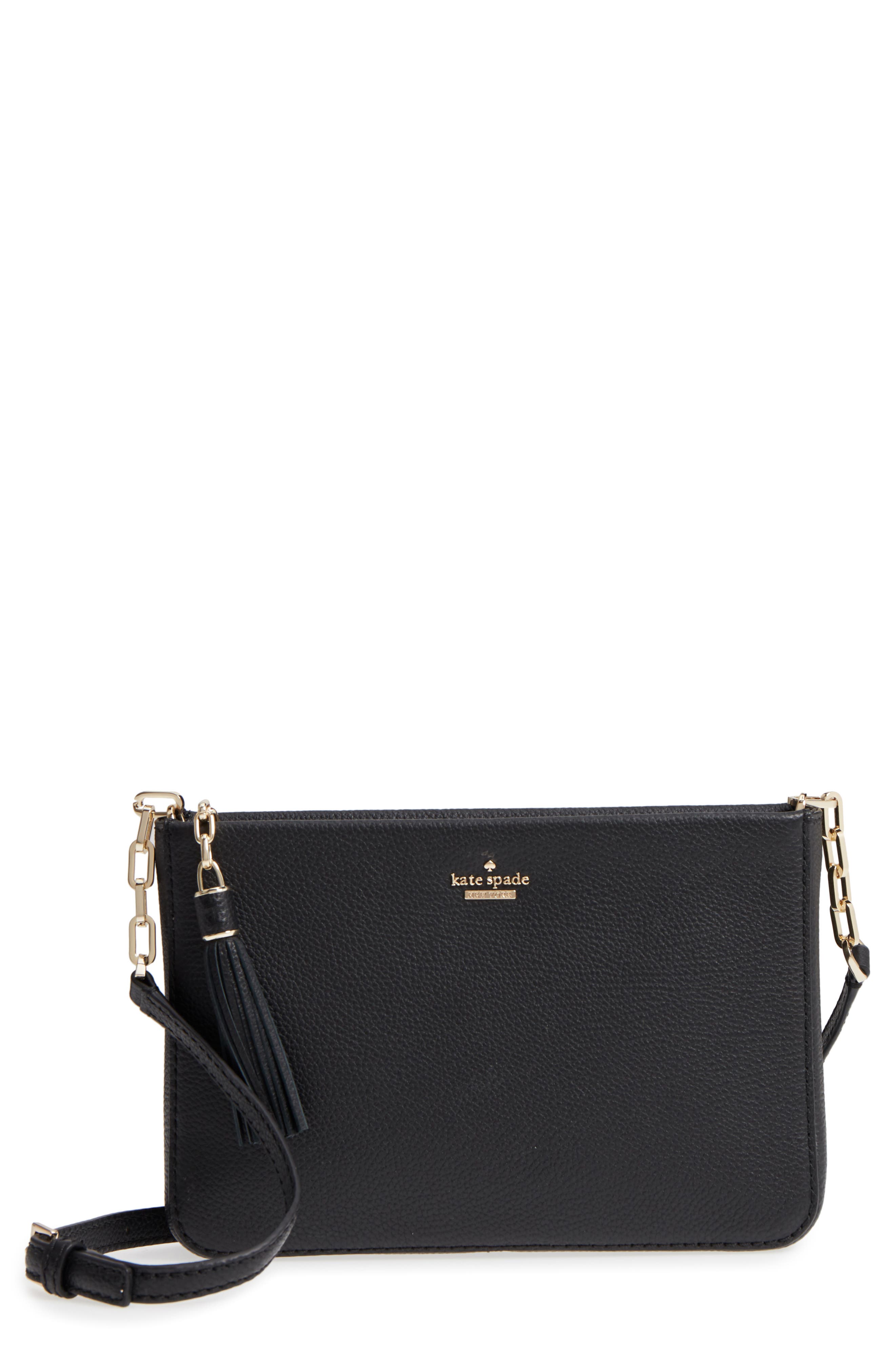 Kate Spade New York kingston drive - alessa leather shoulder/crossbody bag, Main, color, 