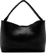 MANGO Braided Leather Bucket Bag
