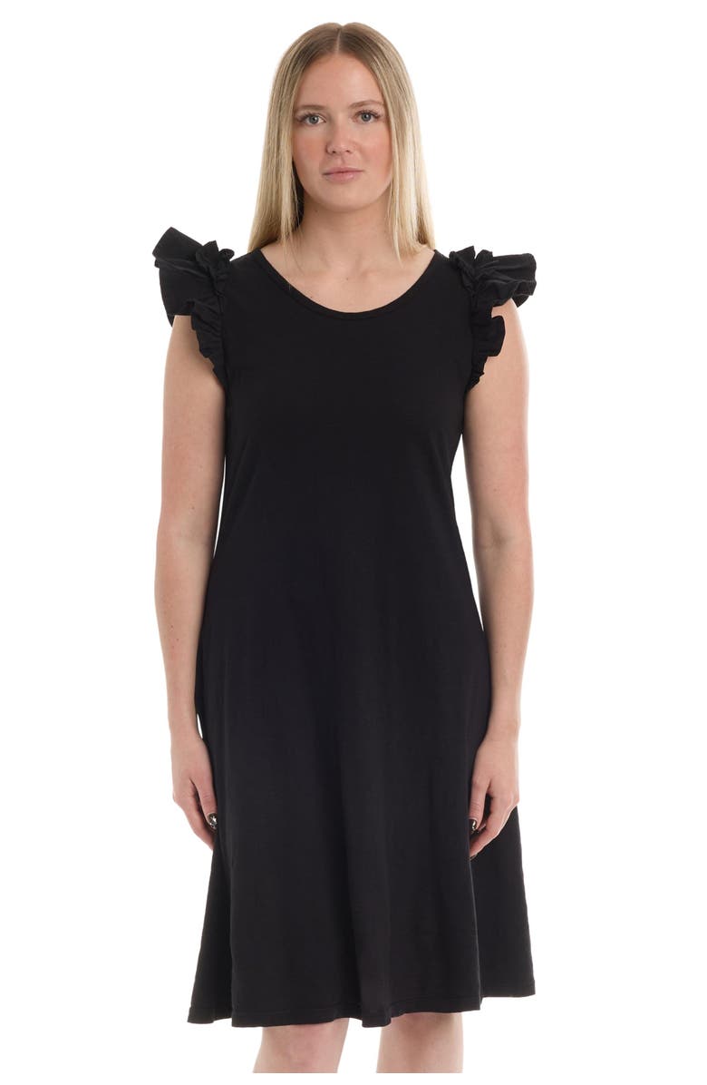 Wilt Ruffle Shoulder Tank Dress, Main, color, Black
