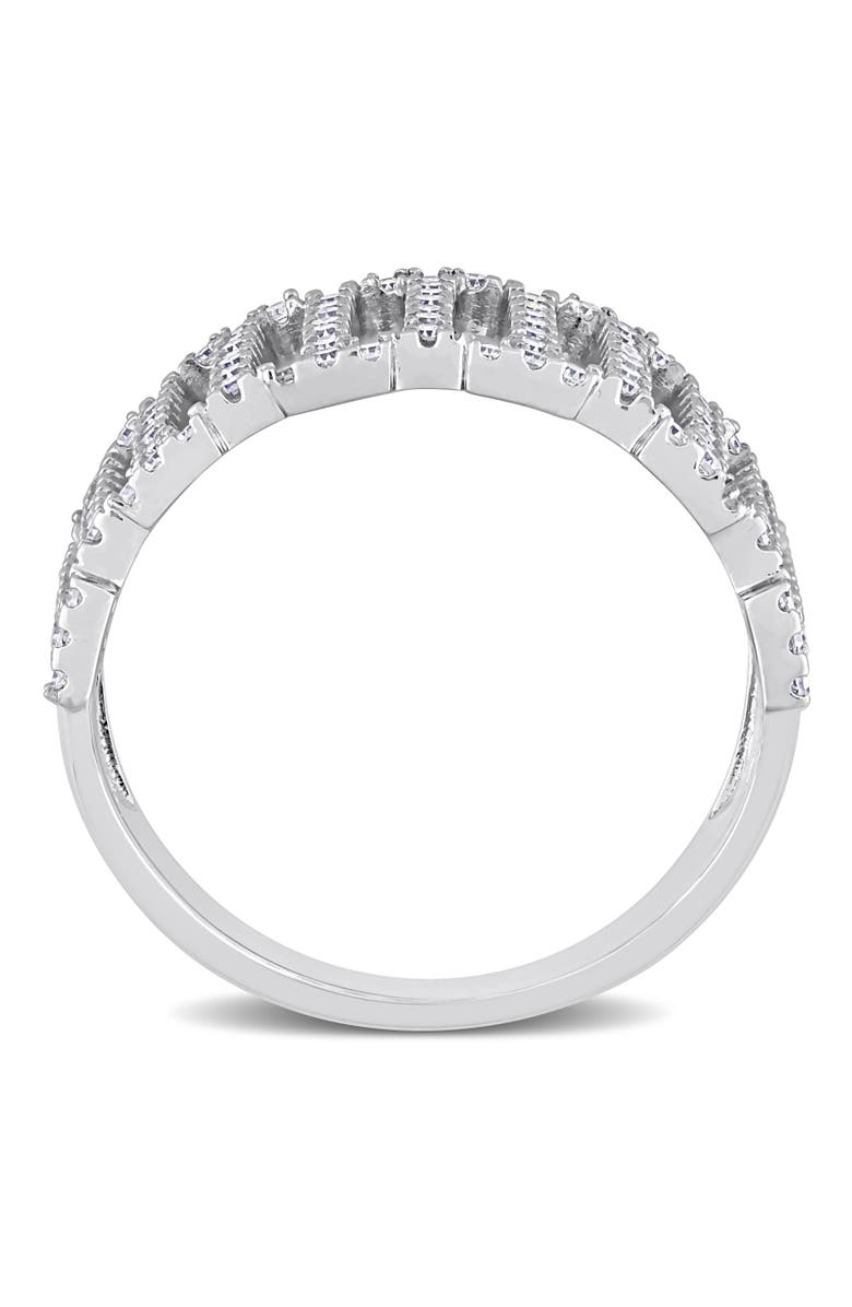 Julianna B. Diamond Filigree Linear Ring 14k, Alternate, color, 14K White Gold