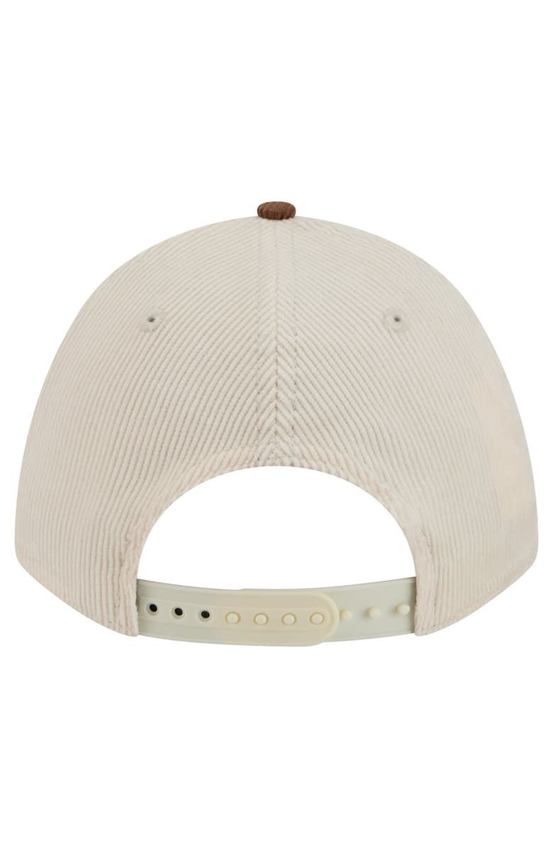 New Era Men's New Era Cream/Brown San Diego Padres Sided Corduroy 9FORTY A-Frame Adjustable Hat, Alternate, color, Cream