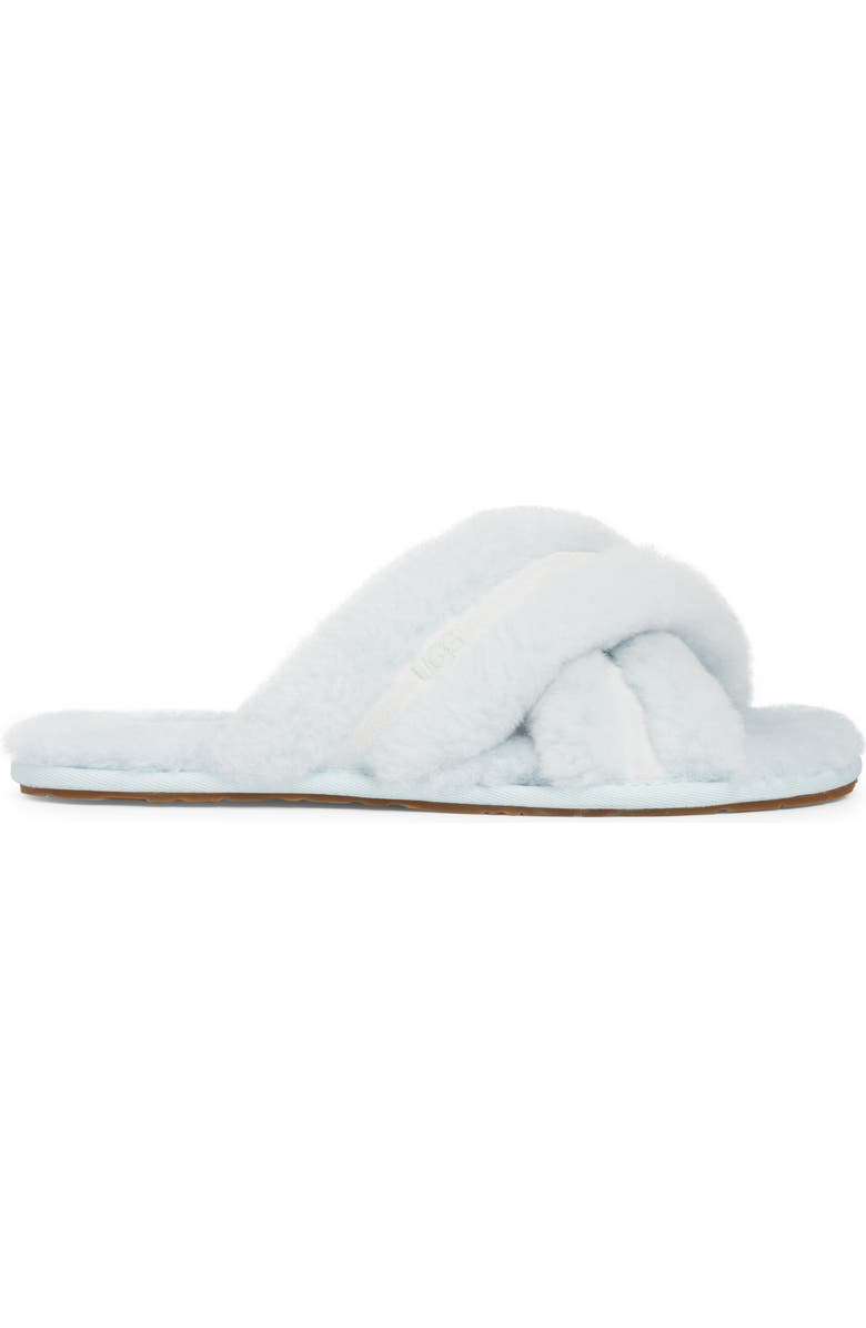 UGG<sup>®</sup> Scuffita Genuine Shearling Slide Slipper, Alternate, color, Reef Blue