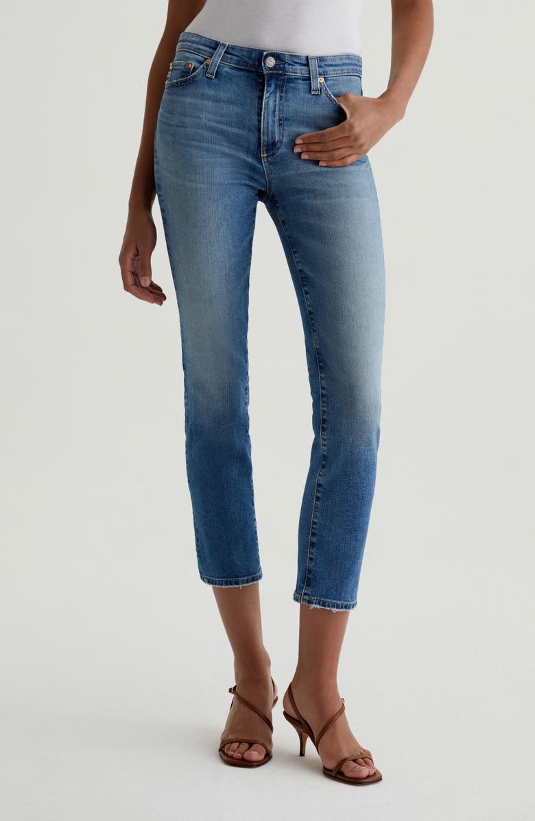 AG Mari Mid Rise Ankle Slim Straight Leg Jeans, Main, color,