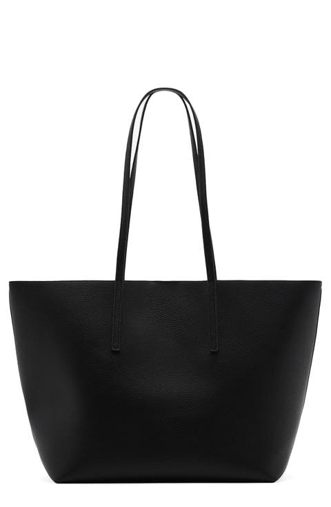 Pebble Faux Leather Shopper Bag