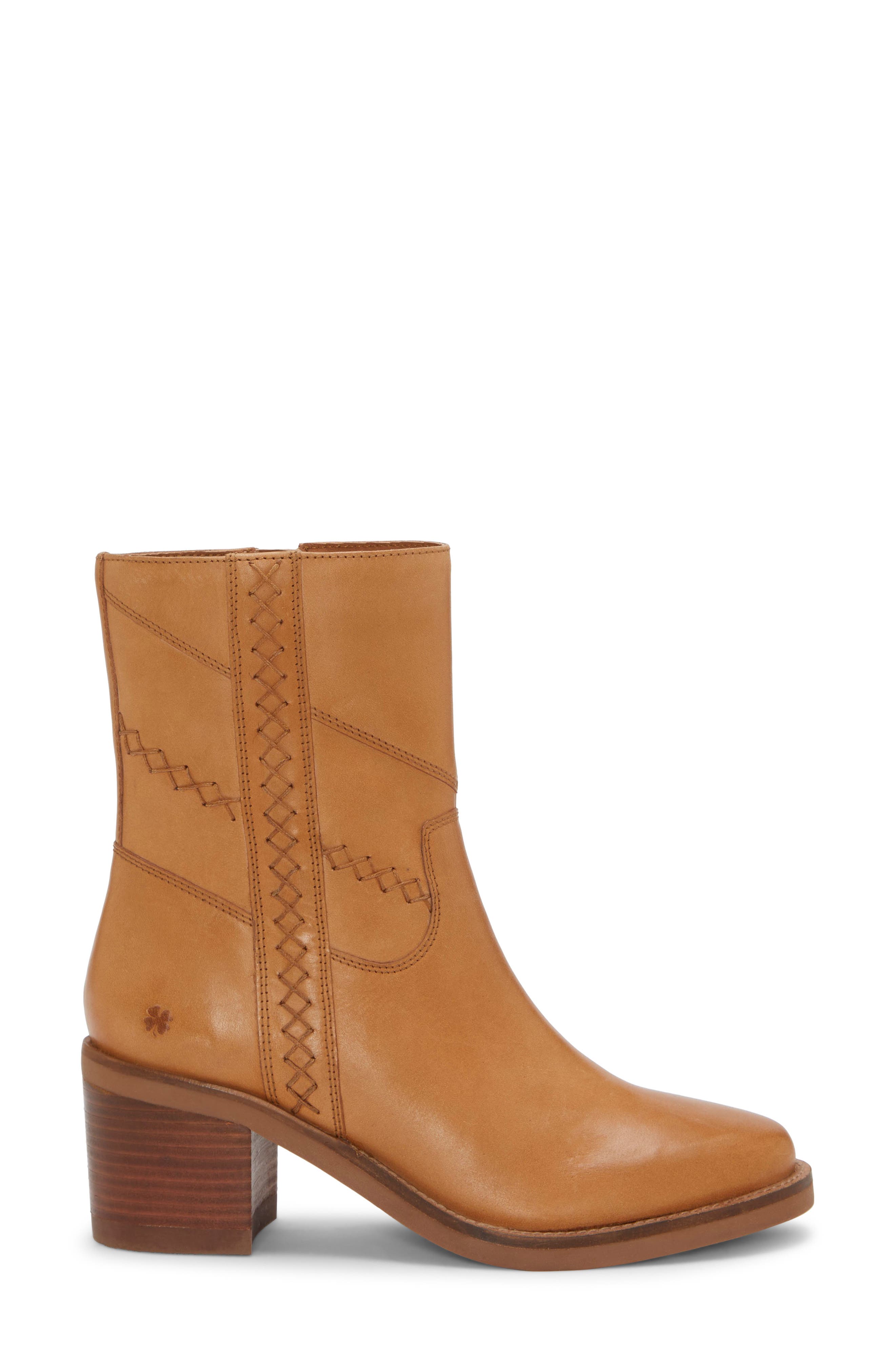 Lucky Brand Milev Bootie, Alternate, color, Tan Leather