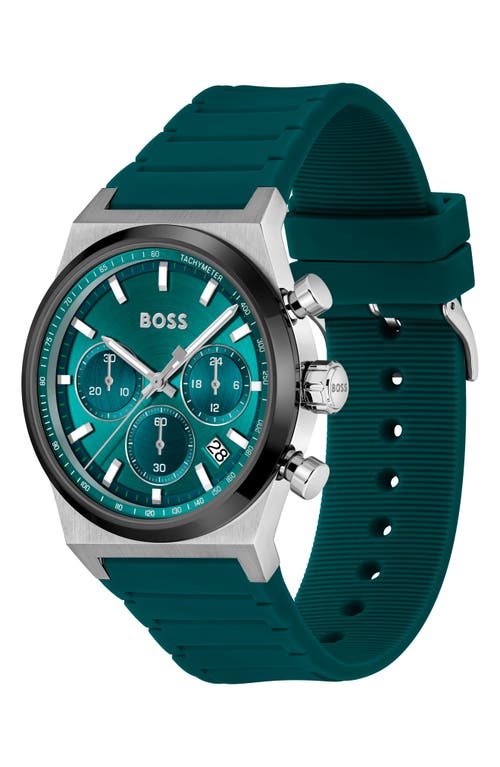 Hugo Boss Candor Chronograph, 41mm In Green
