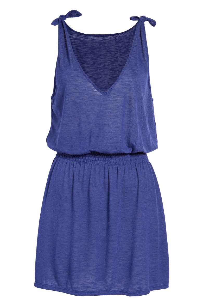 Breezy Tie Shoulder Cover-Up Dress, Alternate, color, STARRY NIGHT