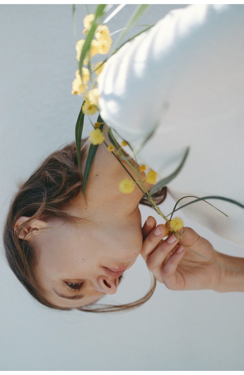 H&M Pointelle Jersey T-shirt, Alternate, color, White